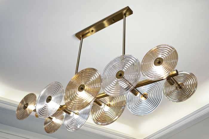 Candelabru auriu impresionant | Iluminat focal | CreativDeco [2]
