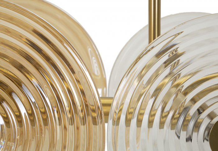 Candelabru auriu impresionant | Iluminat focal | CreativDeco [7]