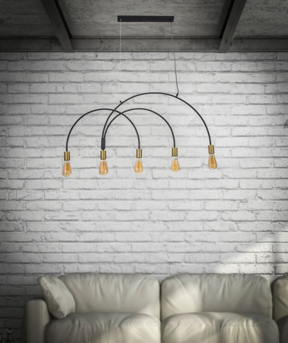 Candelabru modern negru CreativDeco [4]