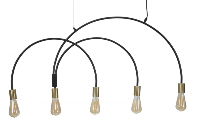 Candelabru modern negru CreativDeco [2]