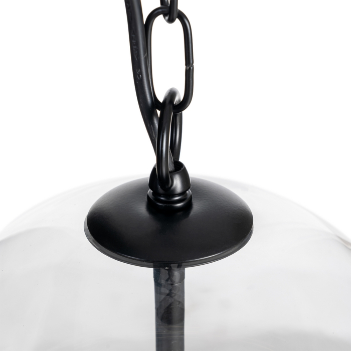 Candelabru negru cu finial sculptat elaborat [6]