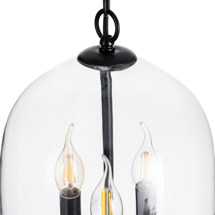 Candelabru negru cu finial sculptat elaborat [9]