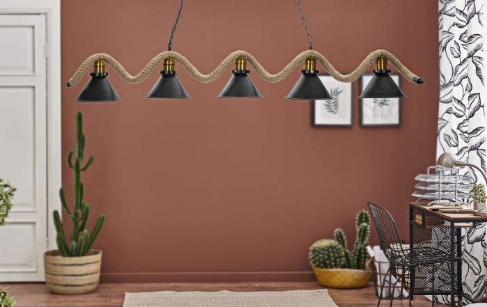 Candelabru rustic spatii mari - CreativDeco [7]