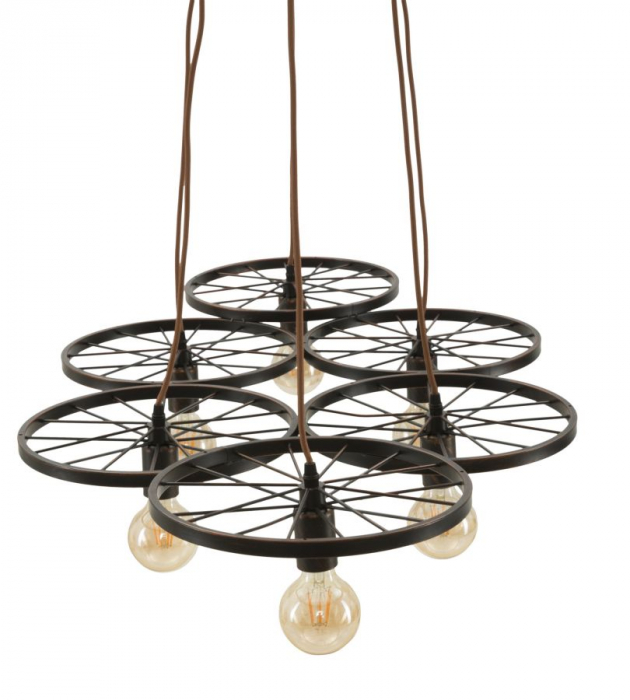 Candelabru industrial roti 6 lumini Indust Circle 110 - CreativDeco.ro [5]