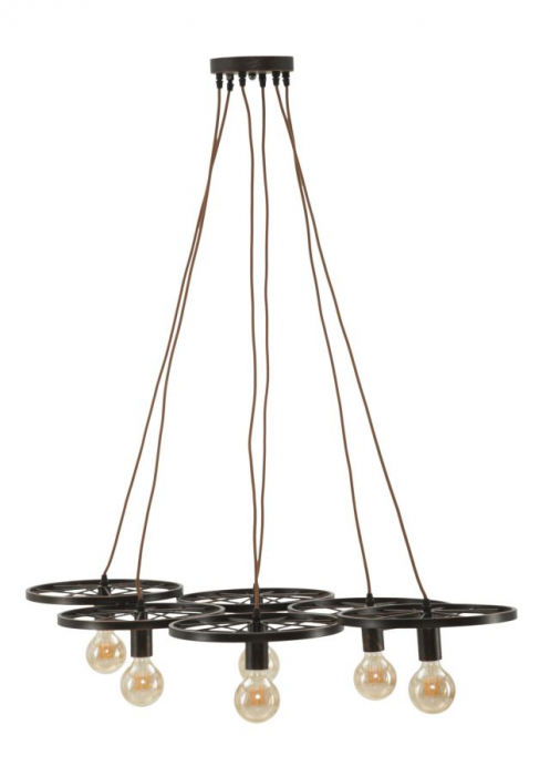 Candelabru industrial roti 6 lumini Indust Circle 110 - CreativDeco.ro [3]