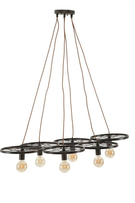 Candelabru industrial roti 6 lumini Indust Circle 110 - CreativDeco.ro [2]