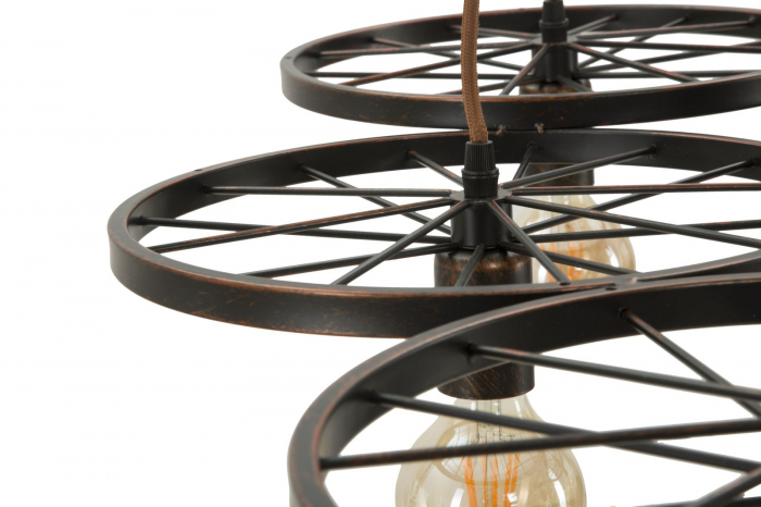 Candelabru industrial roti 6 lumini Indust Circle 110 - CreativDeco.ro [7]