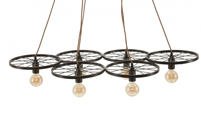 Candelabru industrial roti 6 lumini Indust Circle 110 - CreativDeco.ro [9]