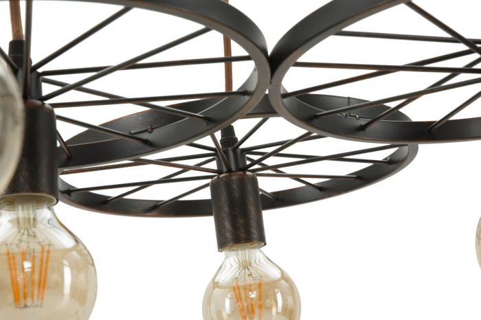 Candelabru industrial roti 6 lumini Indust Circle 110 - CreativDeco.ro [4]