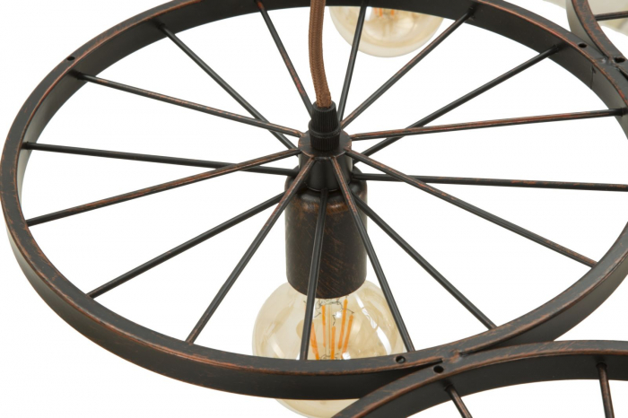 Candelabru industrial roti 6 lumini Indust Circle 110 - CreativDeco.ro [6]