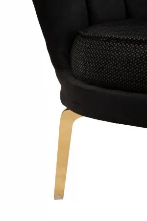 Canapea 2 locuri Viena Plus neagra, textil - creativdeco.ro [10]