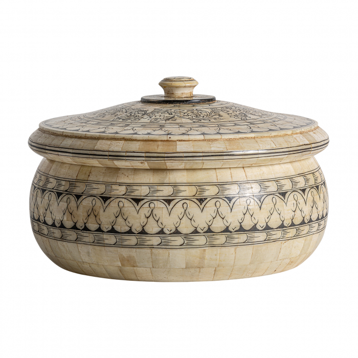 Caseta decorativa Art Deco bej|Accesorii luxoase ovale [1]