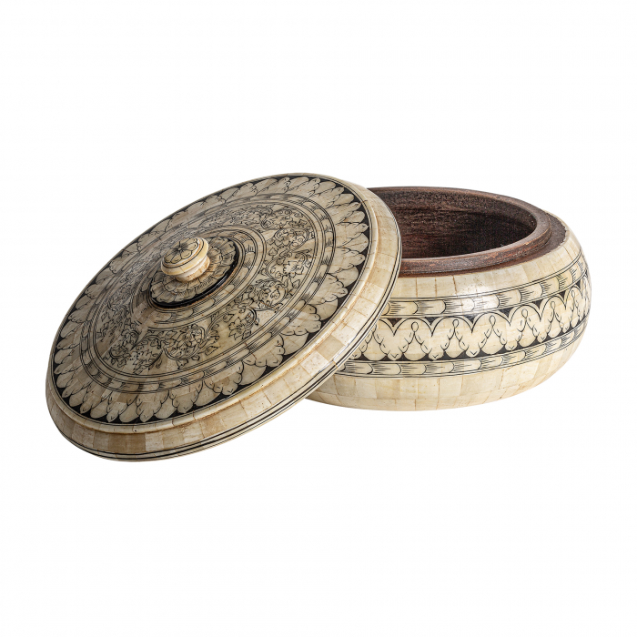 Caseta decorativa Art Deco bej|Accesorii luxoase ovale [2]