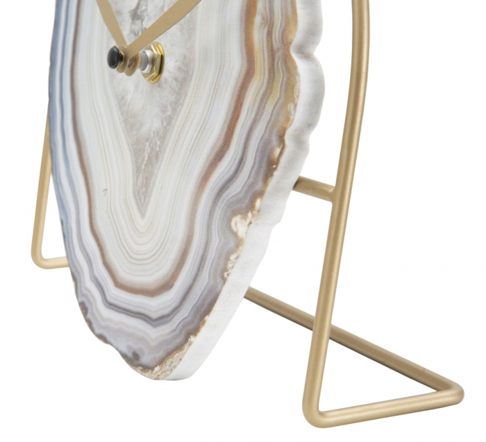 Ceas Twin Agat Mineral Auriu [4]