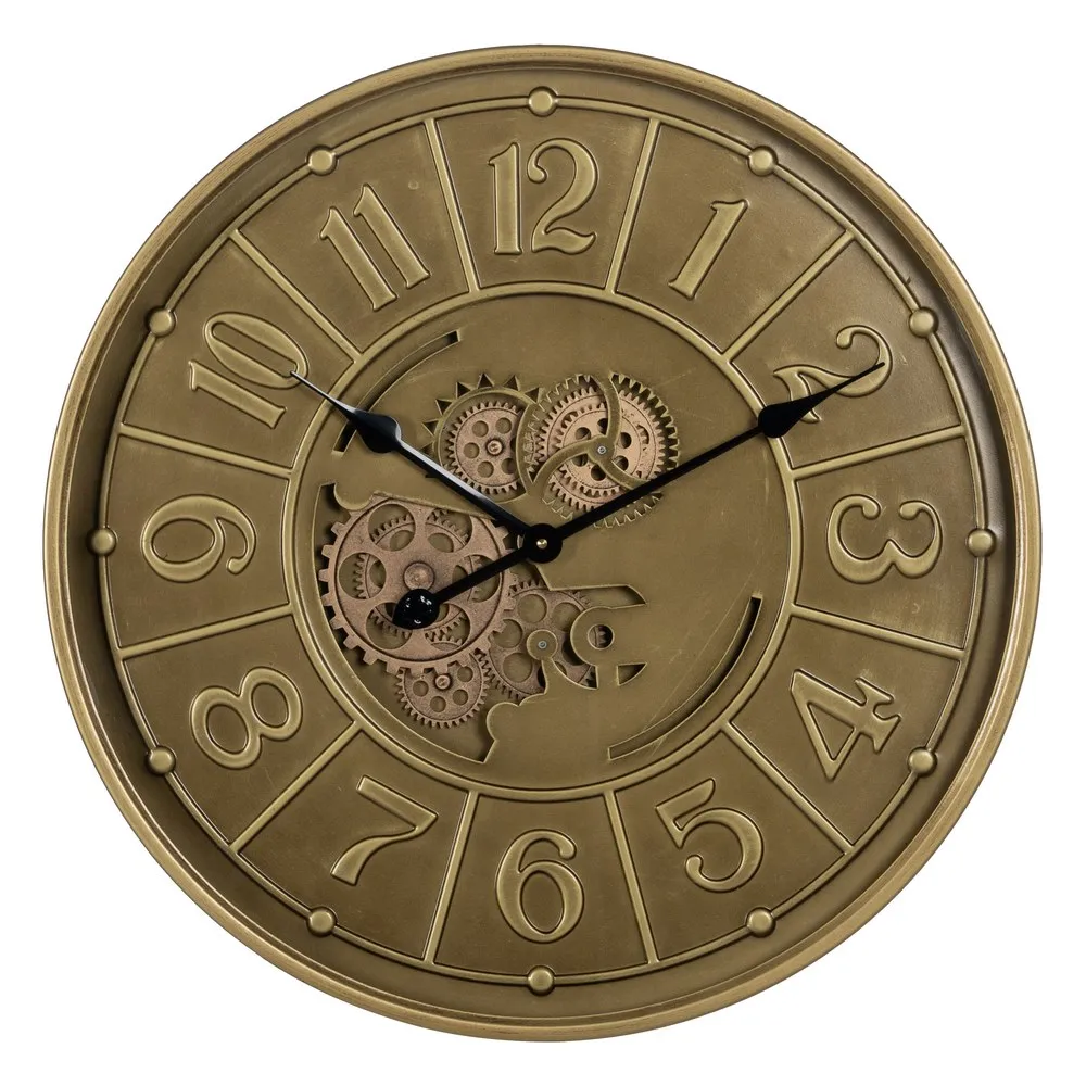 Ceas de perete Aged, metal, auriu, Ixia [1]