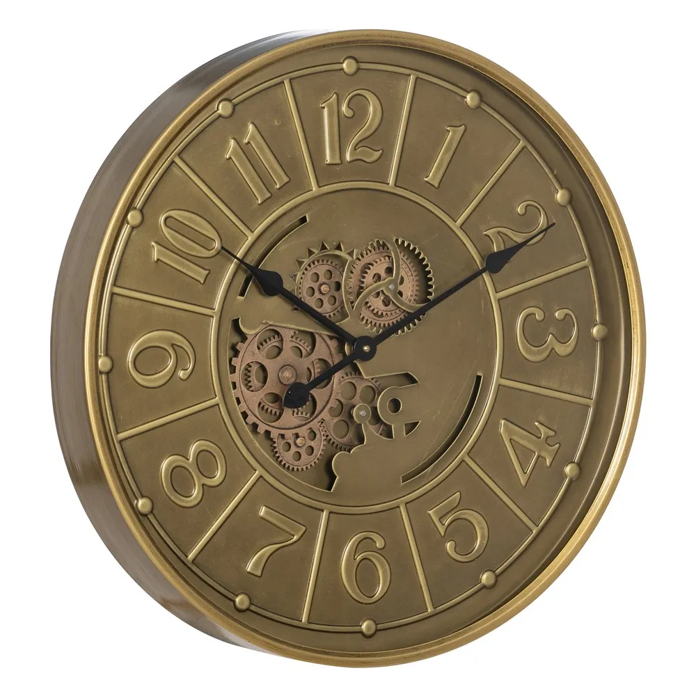Ceas de perete Aged, metal, auriu, Ixia [2]