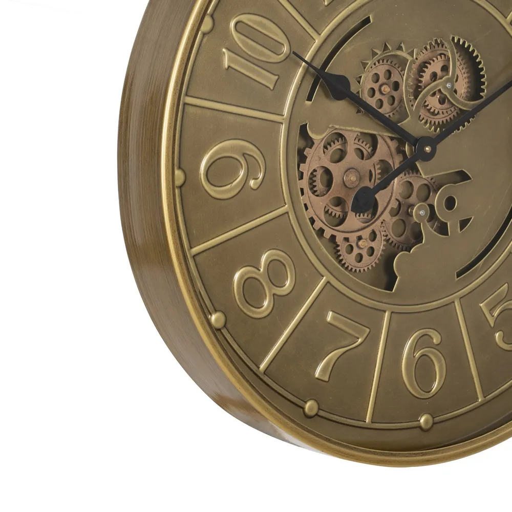 Ceas de perete Aged, metal, auriu, Ixia [6]