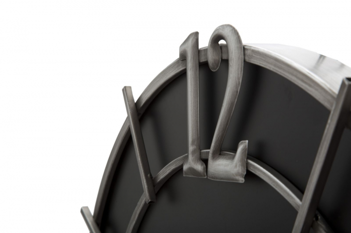 Ceas de perete modern cu cadran negru - CreativDeco [3]