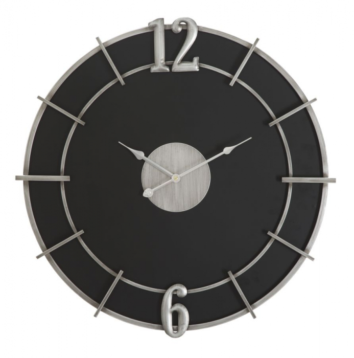 Ceas de perete modern cu cadran negru - CreativDeco [1]