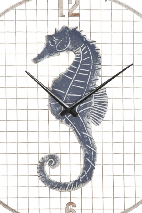 Ceas de perete cu calut de mare - Decor marin - CreativDeco [2]