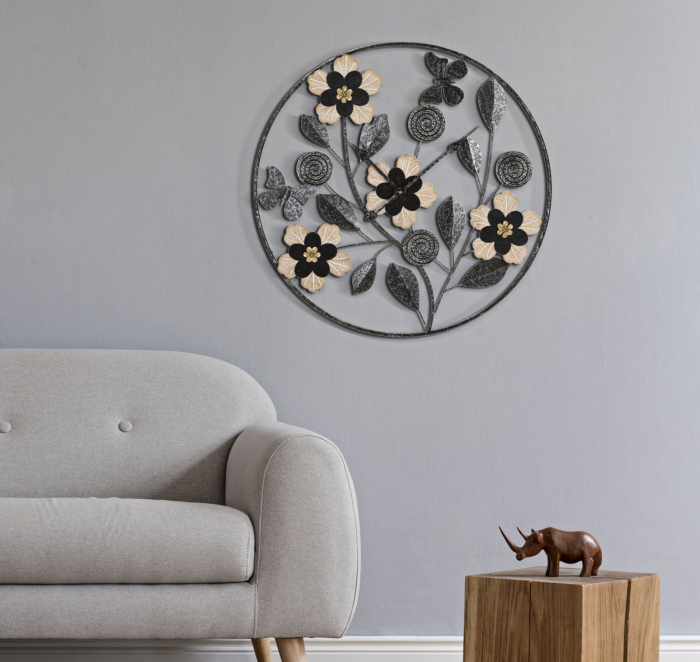 Ceas perete floral | Decor functional | CreativDeco [2]