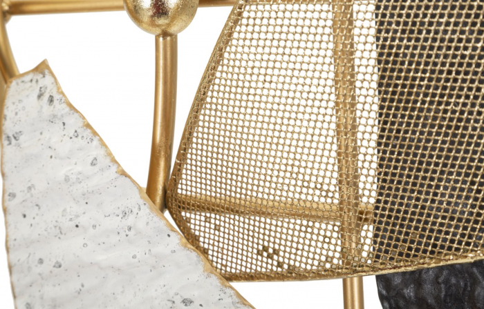 Ceas de perete decorativ auriu design geometric Amy [5]