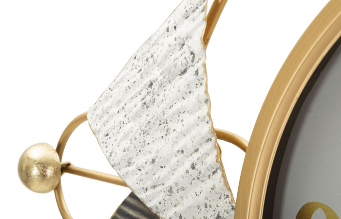 Ceas de perete decorativ auriu design geometric Amy [6]