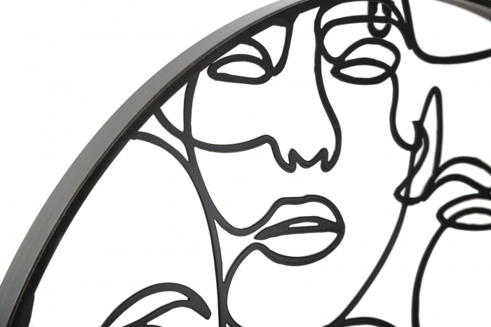 Ceas de perete modern cu chipuri feminine - CreativDeco [5]
