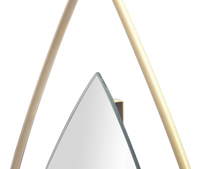 Ceas perete Drop, fier/oglinda [5]