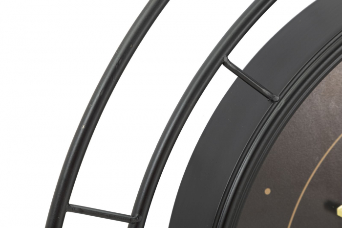 Ceas de perete negru auriu metalic Fashion Dark [3]