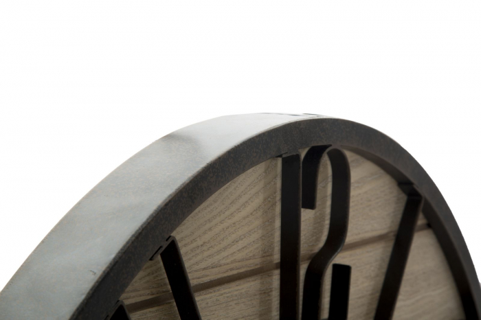Ceas de perete rustic lemn de acacia - CreativDeco [4]
