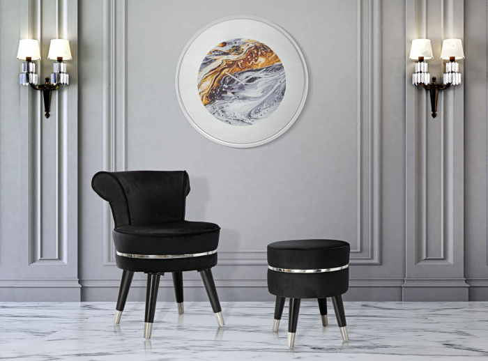 Ceas de perete Mirror, oglinda/metal, multicolor, Mauro Ferretti [2]