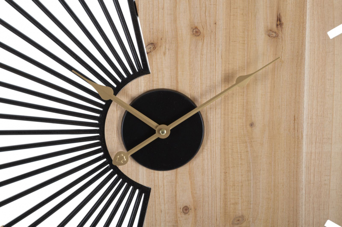 Ceas de perete modern cu design contrastant - CreativDeco [3]