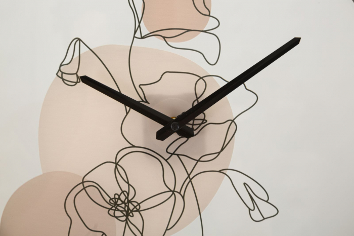 Ceas de perete floral modernist - Design versatil - CreativDeco [3]