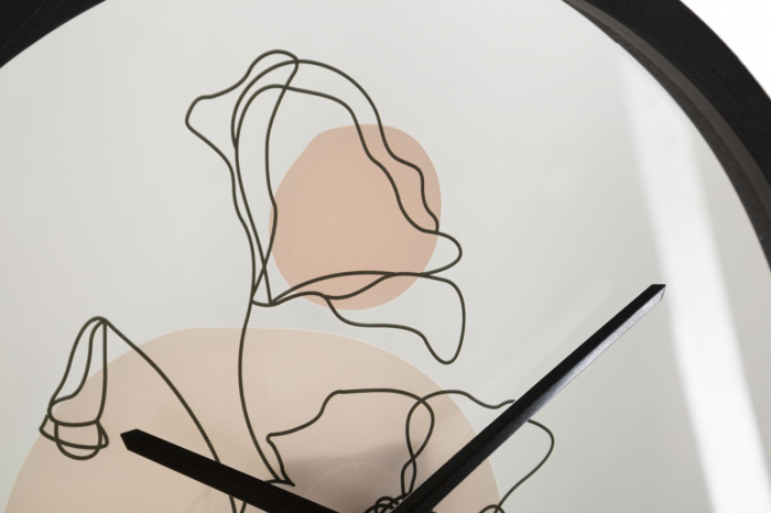 Ceas de perete floral modernist - Design versatil - CreativDeco [4]
