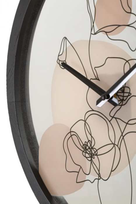 Ceas de perete floral modernist - Design versatil - CreativDeco [5]