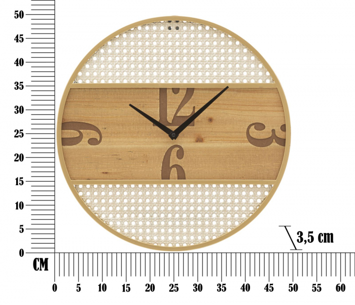 Ceas de perete Fuji - Stil Boho-Chic - CreativDeco [6]