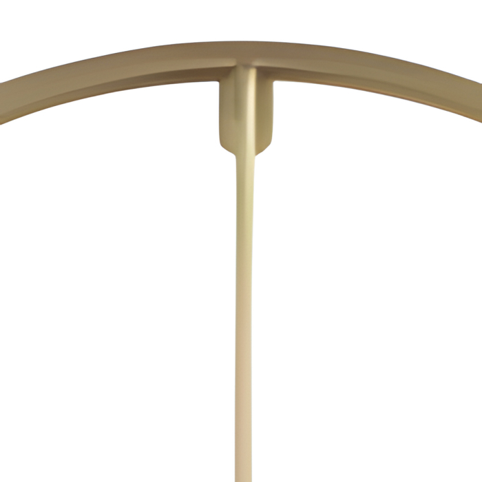 Ceas de perete rotund din metal auriu cu cadran deschis 60 x 60 x 7 cm [3]