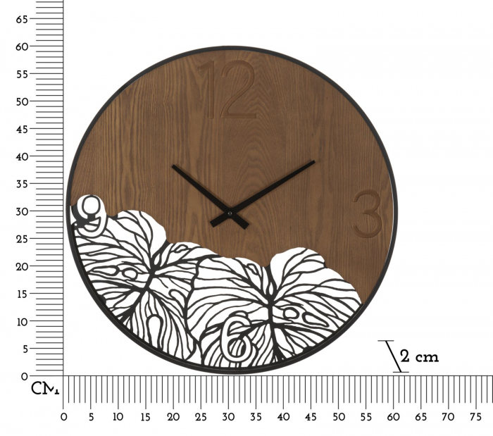 Ceas de perete cu design organic natural - CreativDeco [6]
