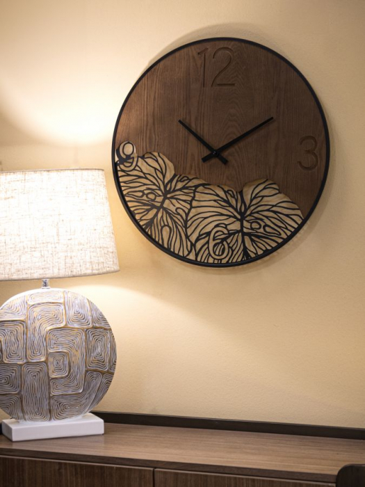 Ceas de perete cu design organic natural - CreativDeco [5]