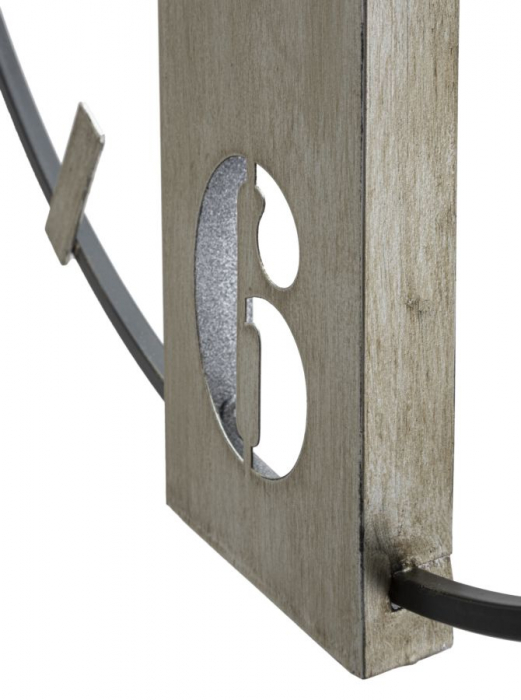 Ceas de perete Silver, fier, negru/argintiu [4]