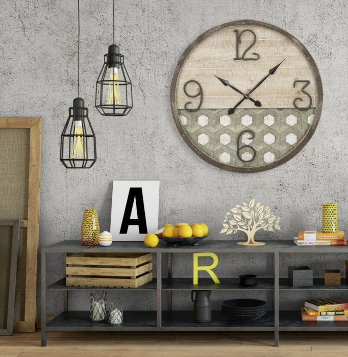 Ceas de perete industrial CreativDeco - Durabil și stilat, marca premium [8]