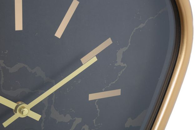Ceas de perete Triangle, negru/auriu [3]