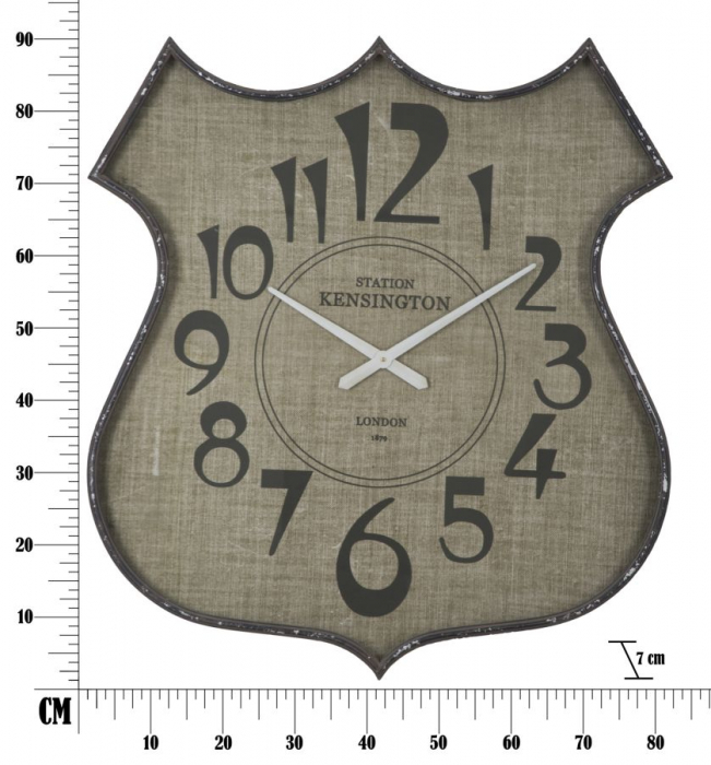 Ceas de perete vintage victorian CreativDeco - Finisaj antichizat de efect [8]