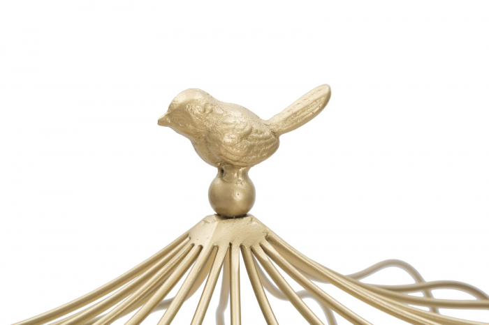 Colivie Decorativa Perete | Raft Metalic Auriu | CreativDeco [4]