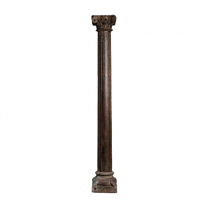 Coloana etnica lemn tec inalta|Coloane decorative [1]