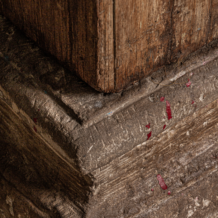 Coloana etnica lemn tec inalta|Coloane decorative [4]