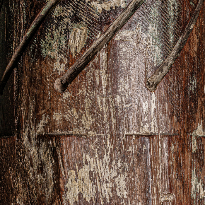 Coloana etnica lemn tec inalta|Coloane decorative [3]