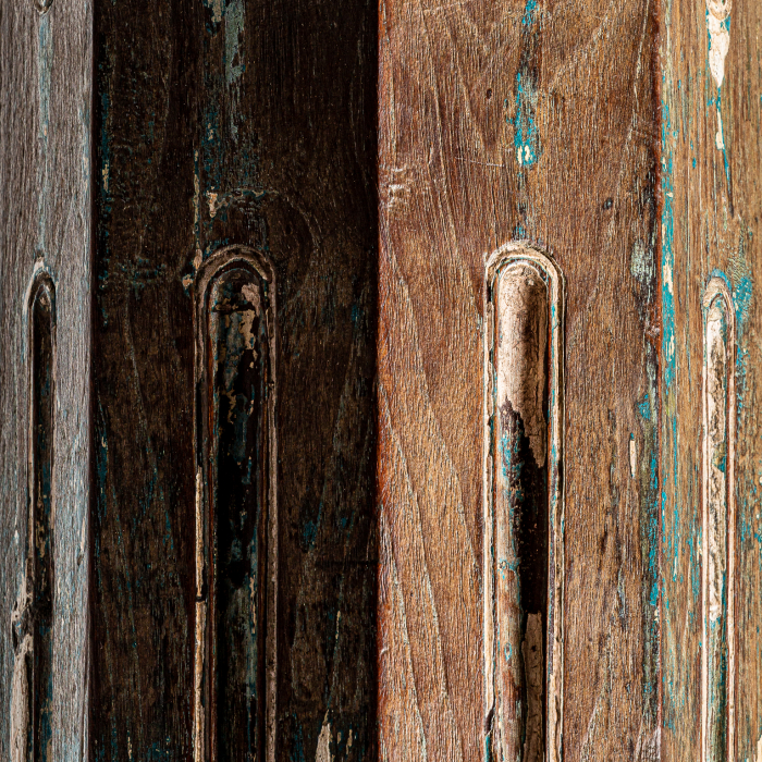 Coloana etnica lemn tec inalta|Coloane decorative [5]