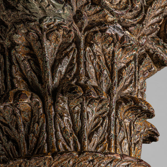 Coloana etnica lemn tec inalta|Coloane decorative [2]